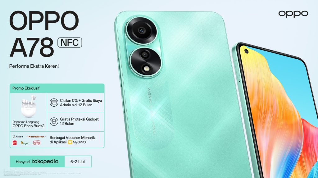 Raih Peluang Lebih Luas di Pasar Indonesia, OPPO Buka Penjualan Perangkat A78 Eksklusif di Tokopedia! 2